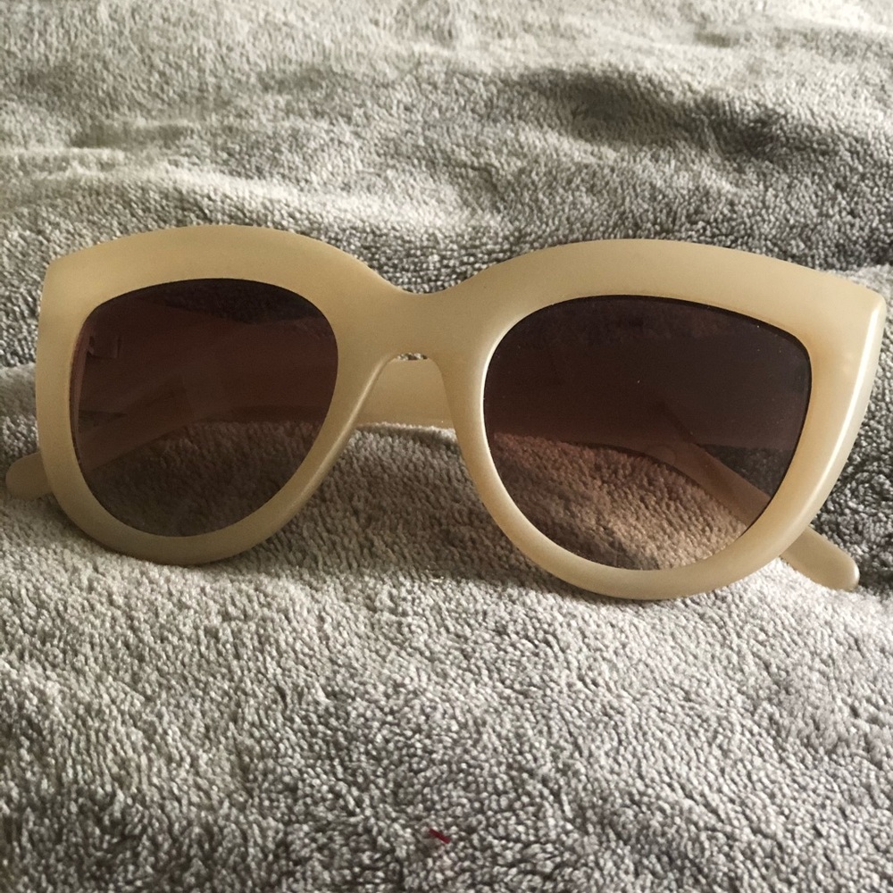 Retro Cat Eye Cream Urban Outfitters Sunglasses